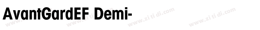 AvantGardEF Demi字体转换 AvantGardEF Demi字体转换